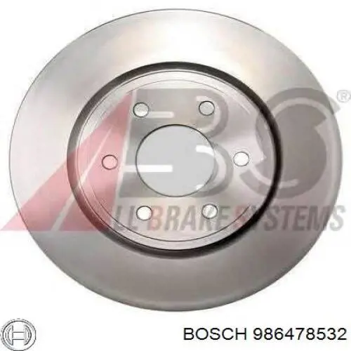 986478532 Bosch диск гальмівний передній