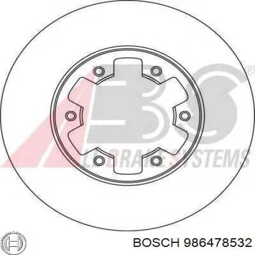 986478532 Bosch Гальмо дискове переднє