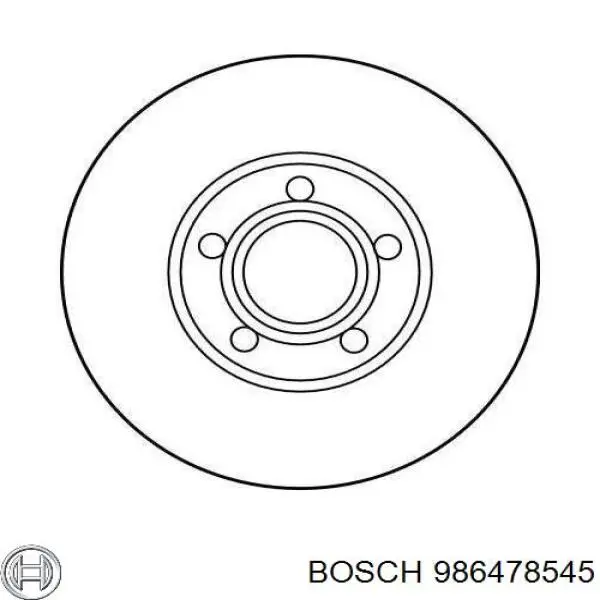 986478545 Bosch Гальмо дискове переднє