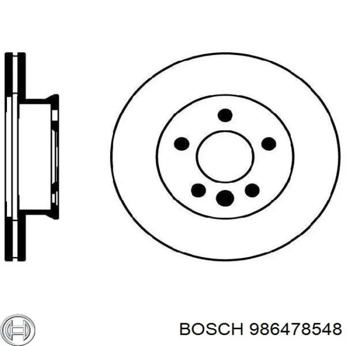 986478548 Bosch Гальмо дискове переднє