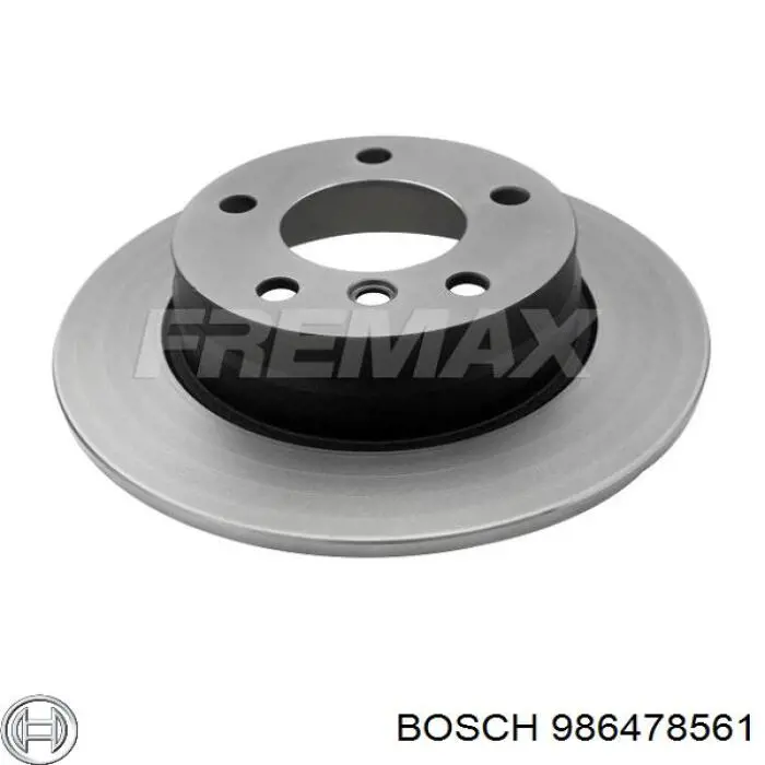 Купити 986478561 Bosch Диск заднього гальма