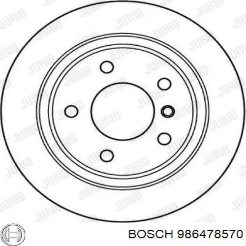 986478570 Bosch Дискові гальма