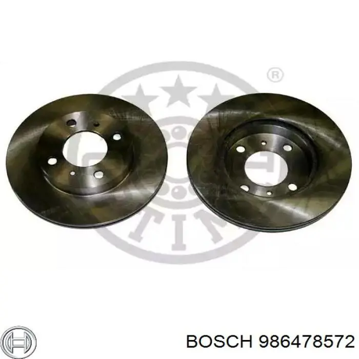 Гальмівні диски передні 986478572 Bosch