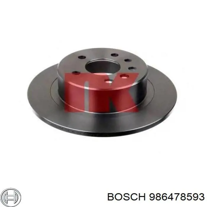 Диск переднього гальма Bosch 986478593 ціна, від 48.41 USD