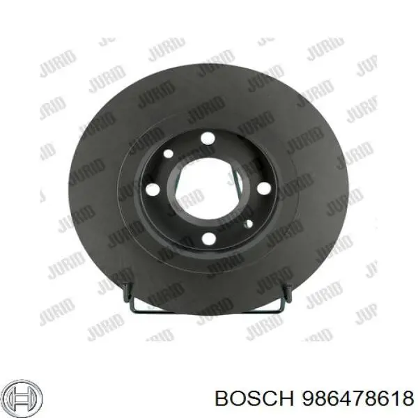 986478618 Bosch диск гальмівний передній