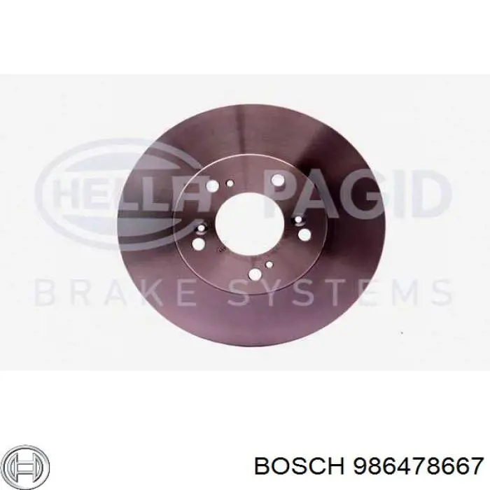 986478667 Bosch диск гальмівний передній