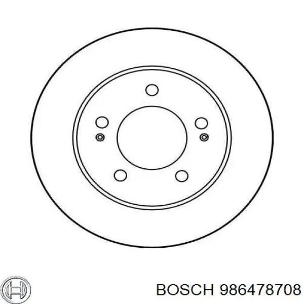 986478708 Bosch Гальмо дискове переднє