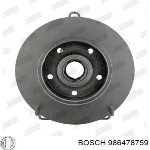 986478759 Bosch диск гальмівний задній