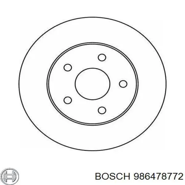 986478772 Bosch Гальмо дискове переднє