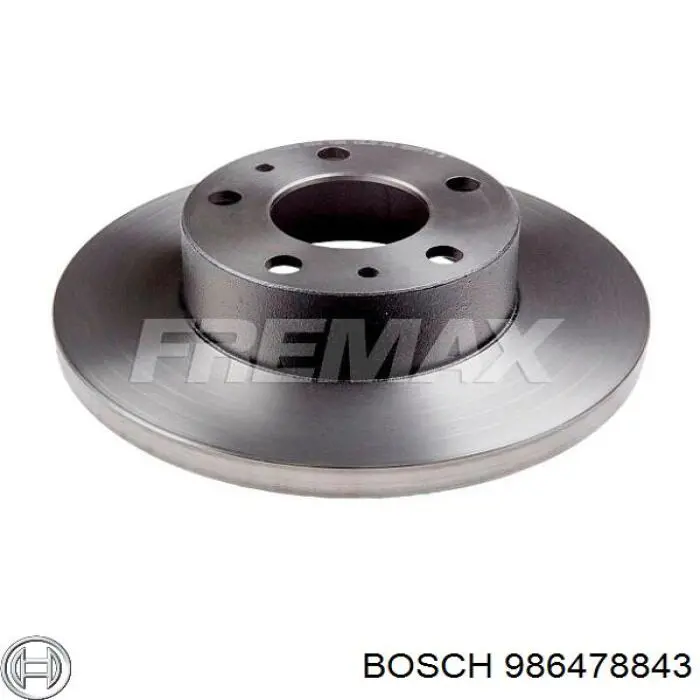 Диск переднього гальма Bosch 986478843 ціна, від 36.63 USD