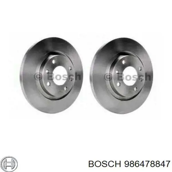 Гальмівні диски передні 986478847 Bosch