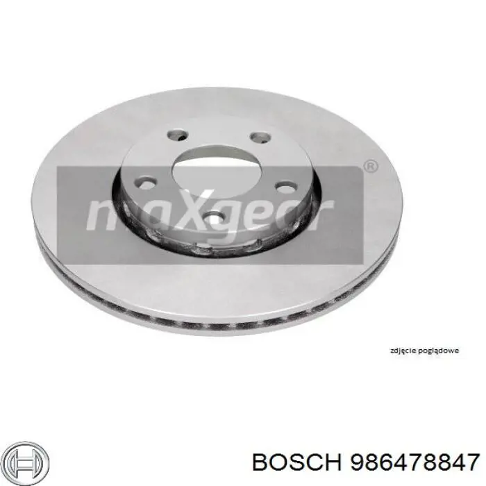 986478847 Bosch Гальмо дискове переднє