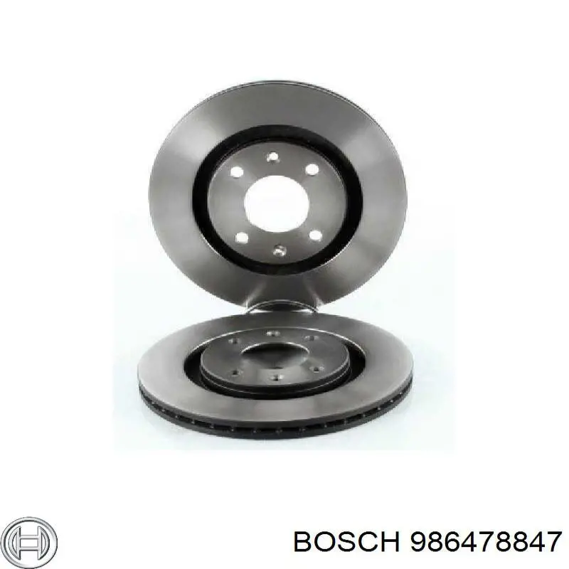 986478847 Bosch диск гальмівний передній