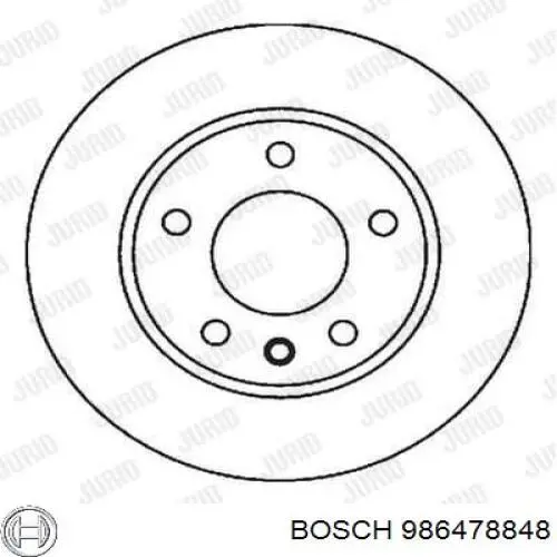 Гальмівні диски передні 986478848 Bosch