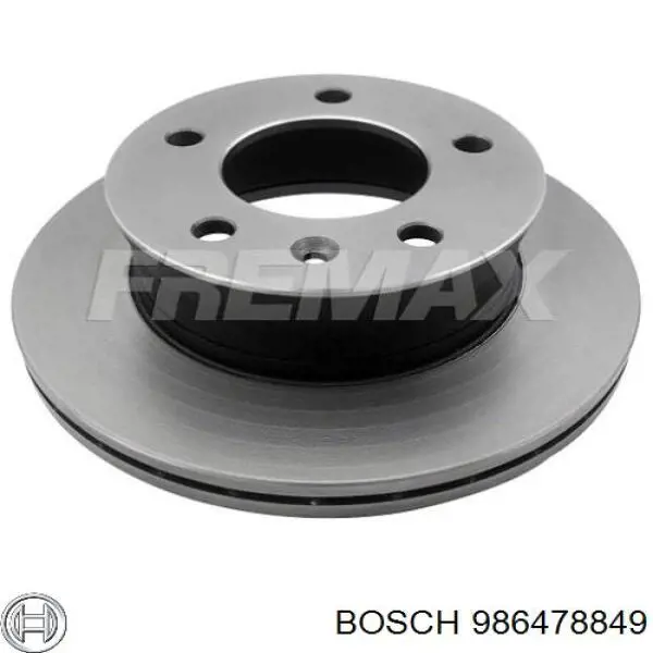 986478849 Bosch диск гальмівний передній