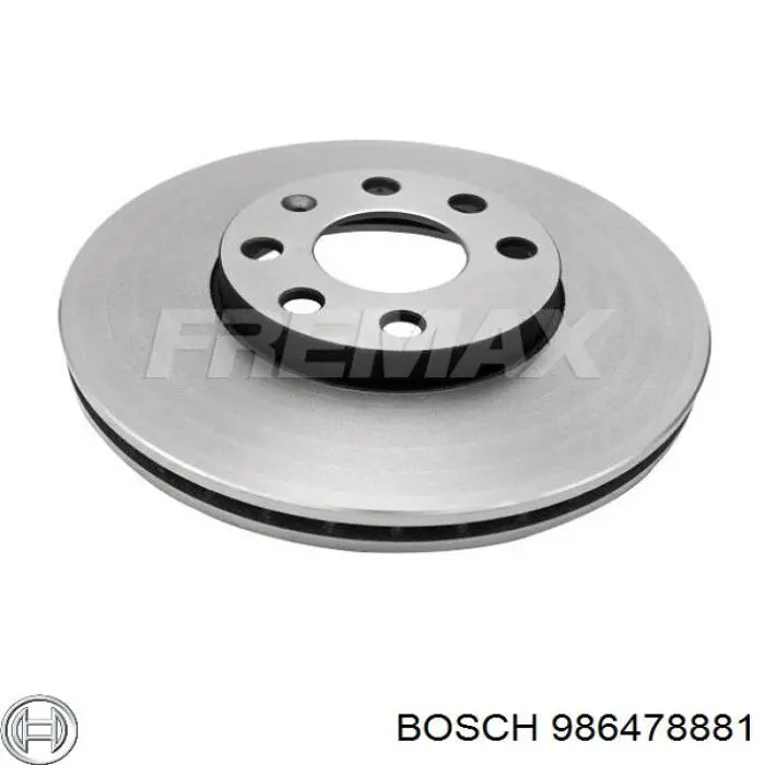 Диск переднього гальма Bosch 986478881 ціна, від 25.60 USD
