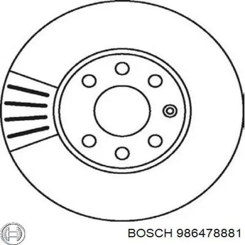 Купити 986478881 Bosch Ротор гальмівний