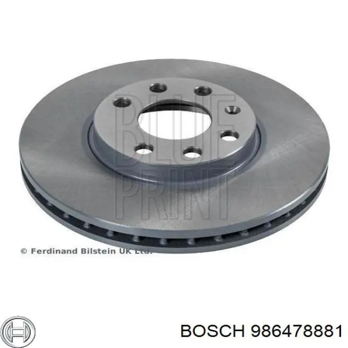 986478881 Bosch Гальмо дискове переднє