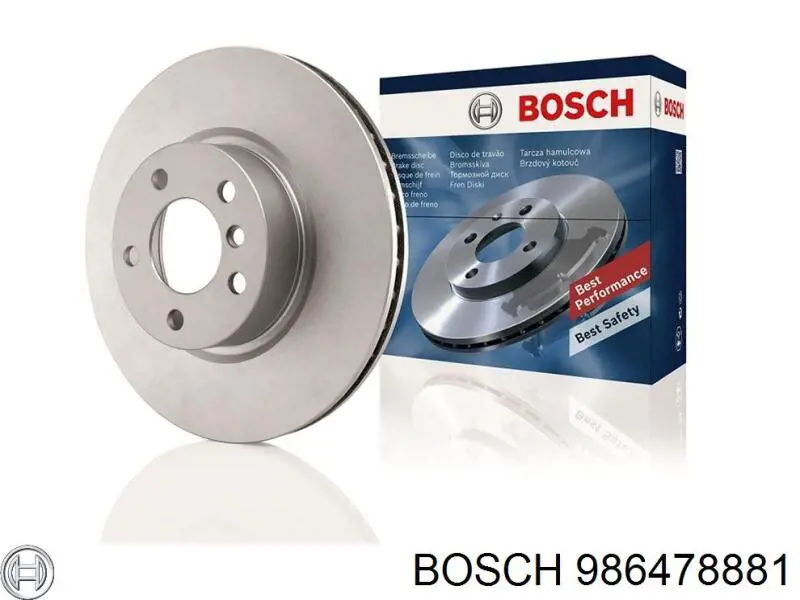 986478881 Bosch диск гальмівний передній