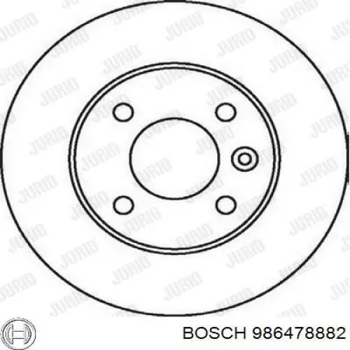 986478882 Bosch Дискові гальма