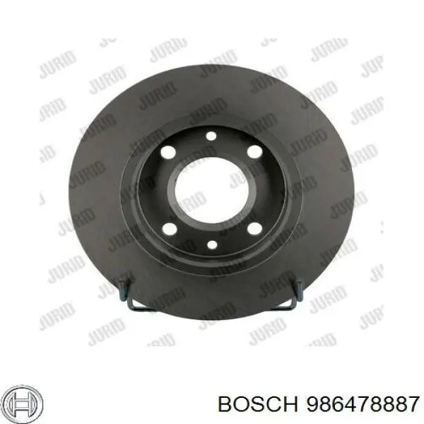 986478887 Bosch диск гальмівний передній