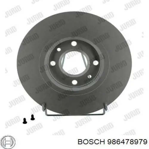 Диск переднього гальма Bosch 986478979 ціна, від 38.42 USD