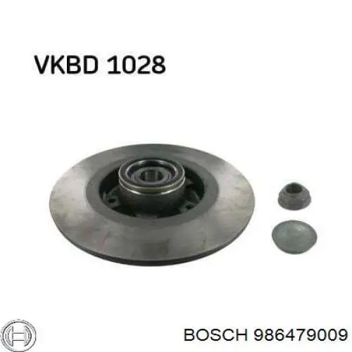 986479009 Bosch диск гальмівний задній