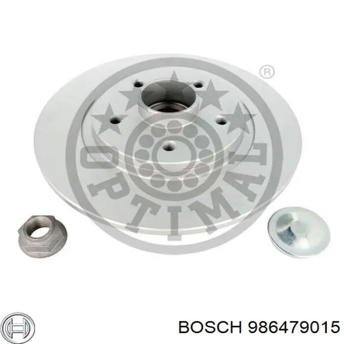 Диск гальмівний задній 986479015 Bosch