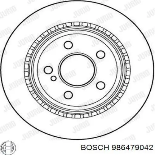 986479042 Bosch Дискові гальма
