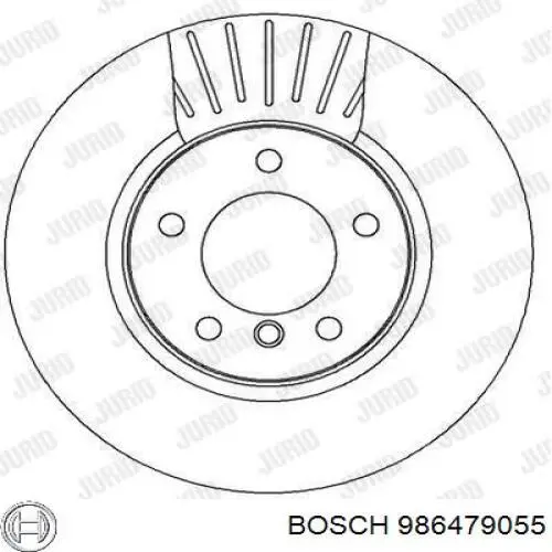 986479055 Bosch Гальмо дискове переднє
