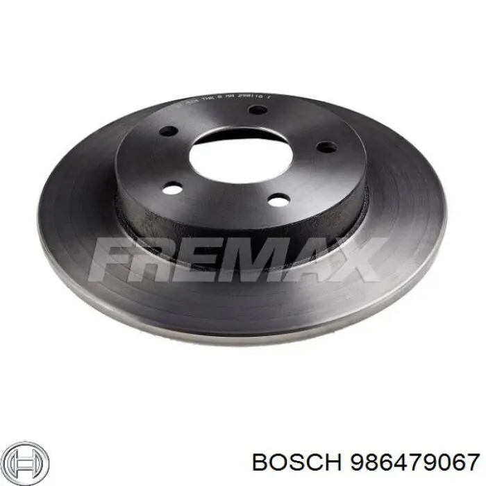 986479067 Bosch диск гальмівний задній
