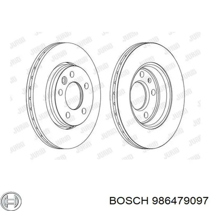 986479097 Bosch Дискові гальма