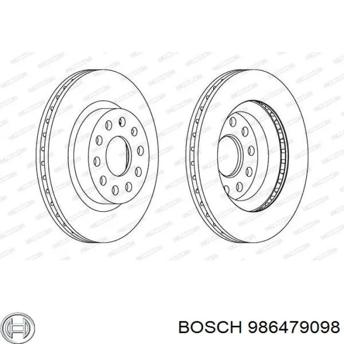 986479098 Bosch Гальмо дискове переднє