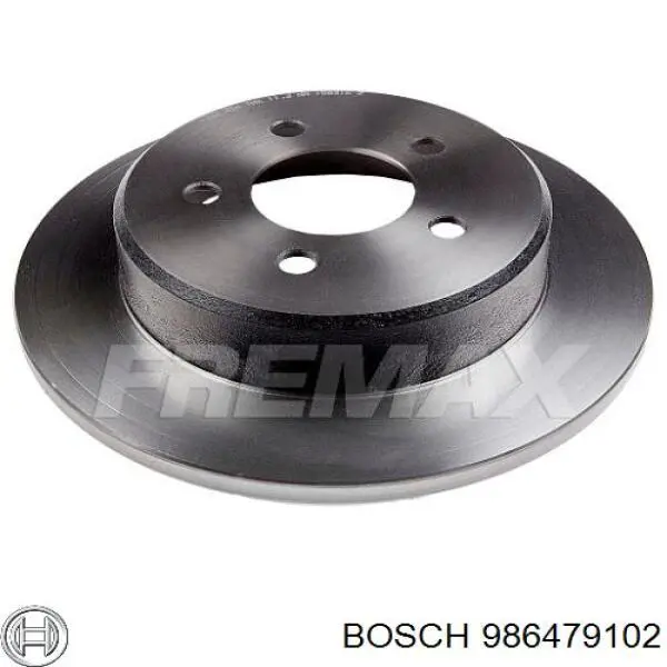 986479102 Bosch диск гальмівний задній