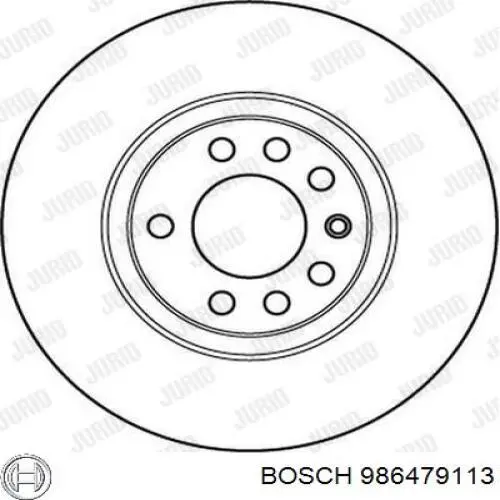 986479113 Bosch Гальмо дискове переднє