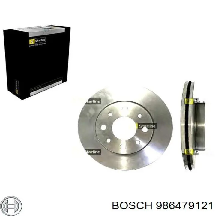 986479121 Bosch диск гальмівний передній