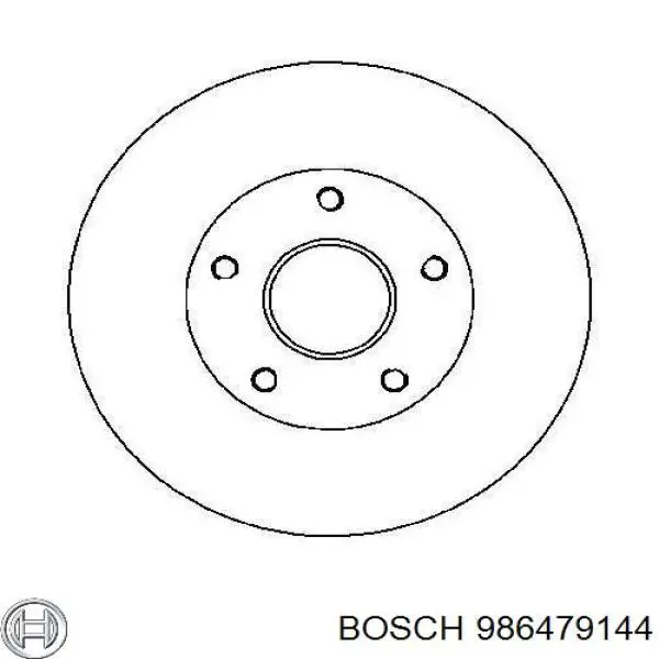 986479144 Bosch диск гальмівний задній