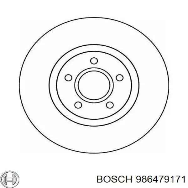 986479171 Bosch Гальмо дискове переднє