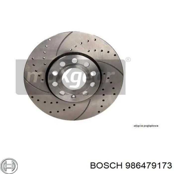 Диск гальмівний передній 986479173 Bosch