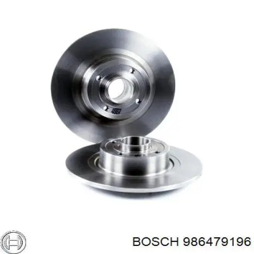 986479196 Bosch диск гальмівний задній