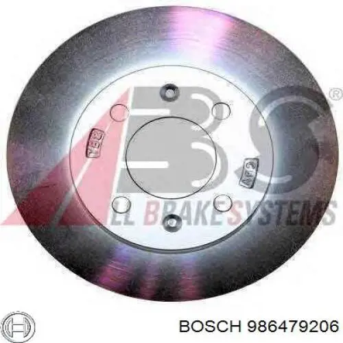 Диск переднього гальма Bosch 986479206 ціна, від 29.37 USD
