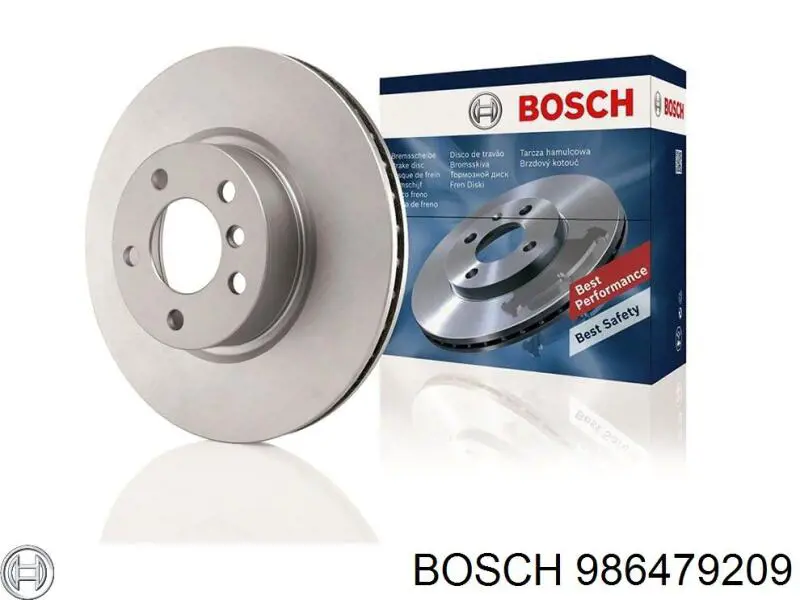 986479209 Bosch диск гальмівний передній