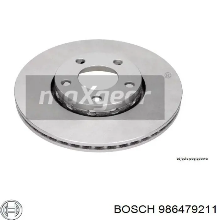 Диск переднього гальма Bosch 986479211 ціна, від 66.31 USD