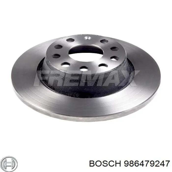 986479247 Bosch диск гальмівний задній