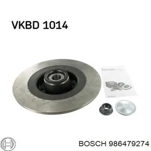 Купити 986479274 Bosch Диск заднього гальма