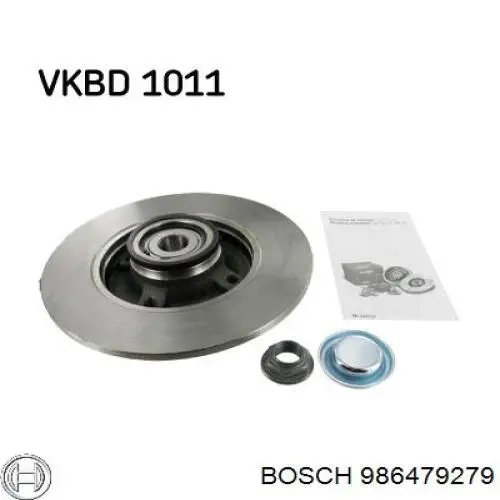 986479279 Bosch диск гальмівний задній