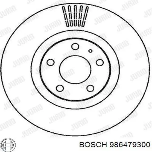 Купити 986479300 Bosch Ротор гальмівний