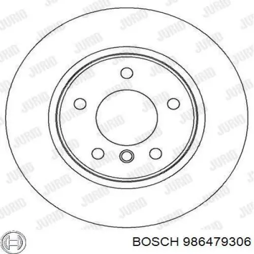 Гальмівні диски 986479306 Bosch