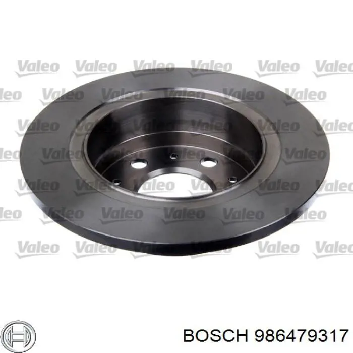 986479317 Bosch диск гальмівний задній