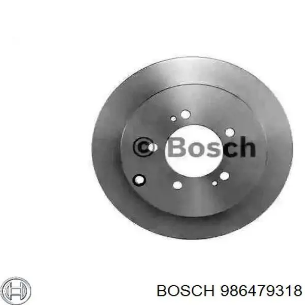 986479318 Bosch диск гальмівний задній